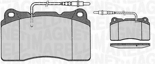 MAGNETI MARELLI Piduriklotsi komplekt,ketaspidur 363916060498